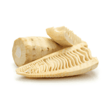 Brotos de bambu crus